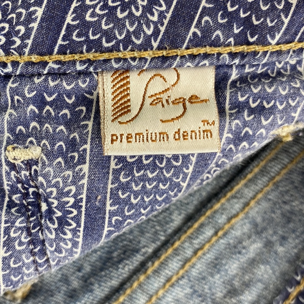 Paige Jimmy Jimmy Cut Off Distressed Jean Shorts - Picture 15 of 15